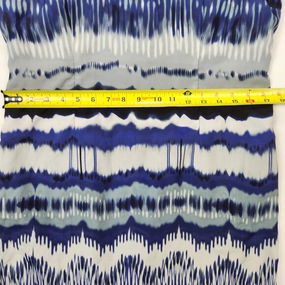 Reitmans Blue, Black & Silver Sleeveless Summer Dress – Size 9 - Picture 10 of 13